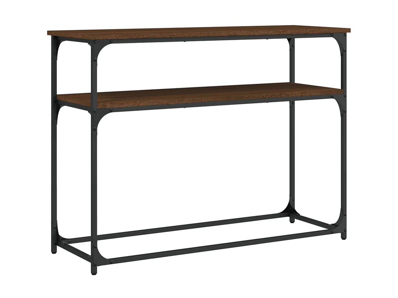 Konsolentisch,Flurtisch Braun Eichen-Optik 100x35,5x75 cm Holzwerkstoff -gkd267721