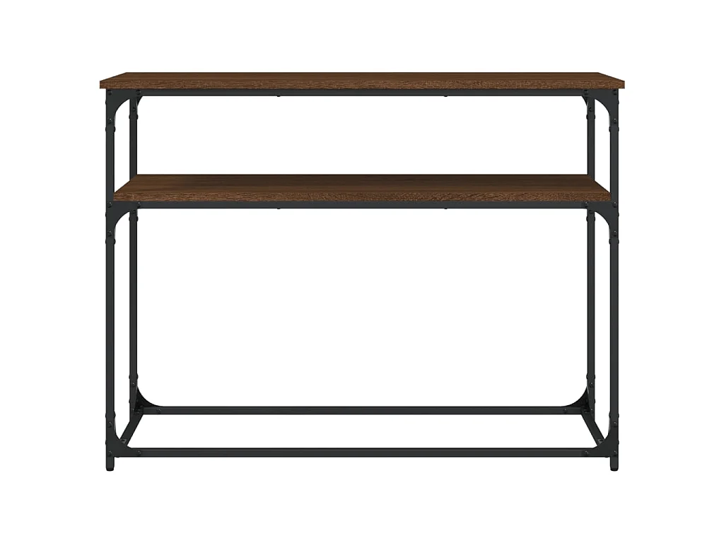 Console chêne marron 100x35,5x75 cm bois d'ingénierie OFR80235 BonneVie Meuble