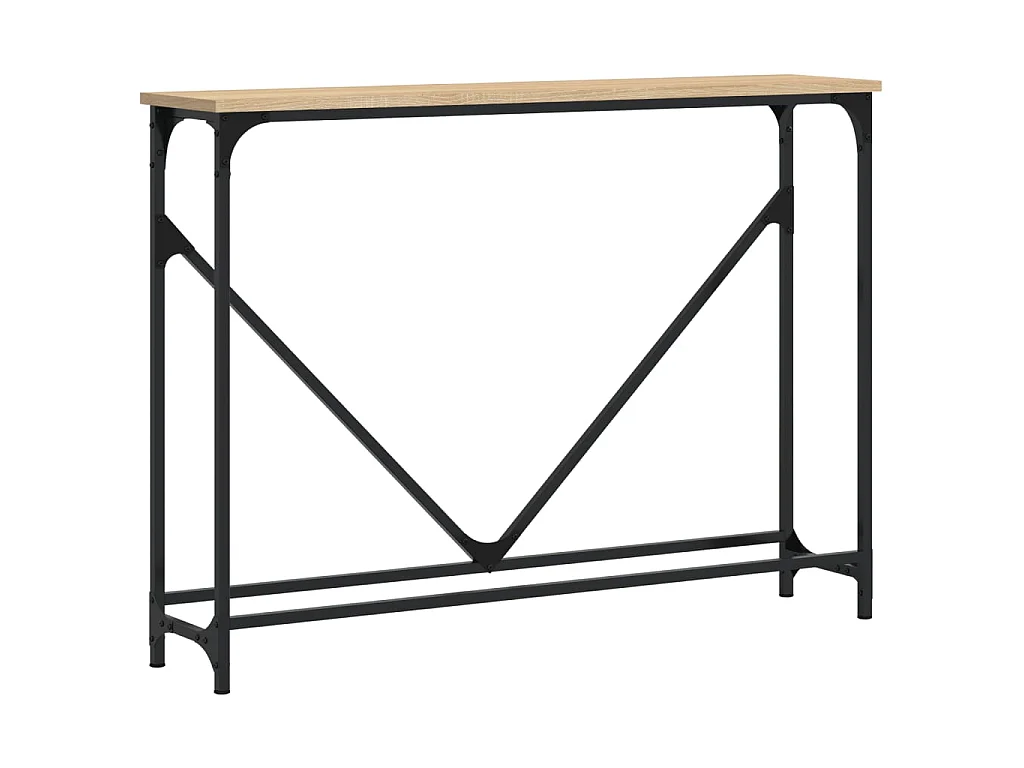 Console chêne sonoma 102x22,5x75 cm bois d'ingénierie OFR20780 BonneVie Meuble