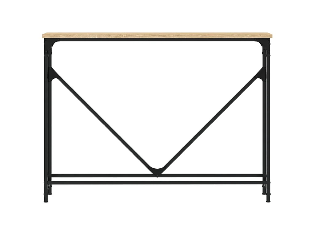 Console chêne sonoma 102x22,5x75 cm bois d'ingénierie OFR20780 BonneVie Meuble