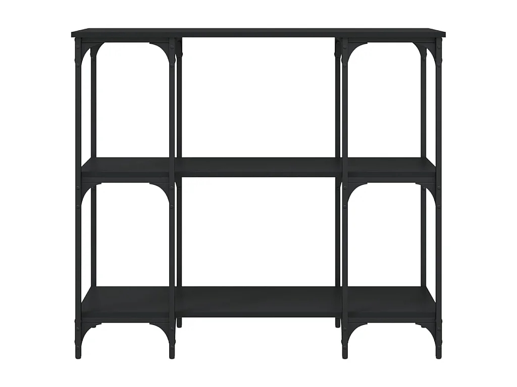 Console noir 102x35x90 cm bois d'ingénierie OFR54633 BonneVie Meuble