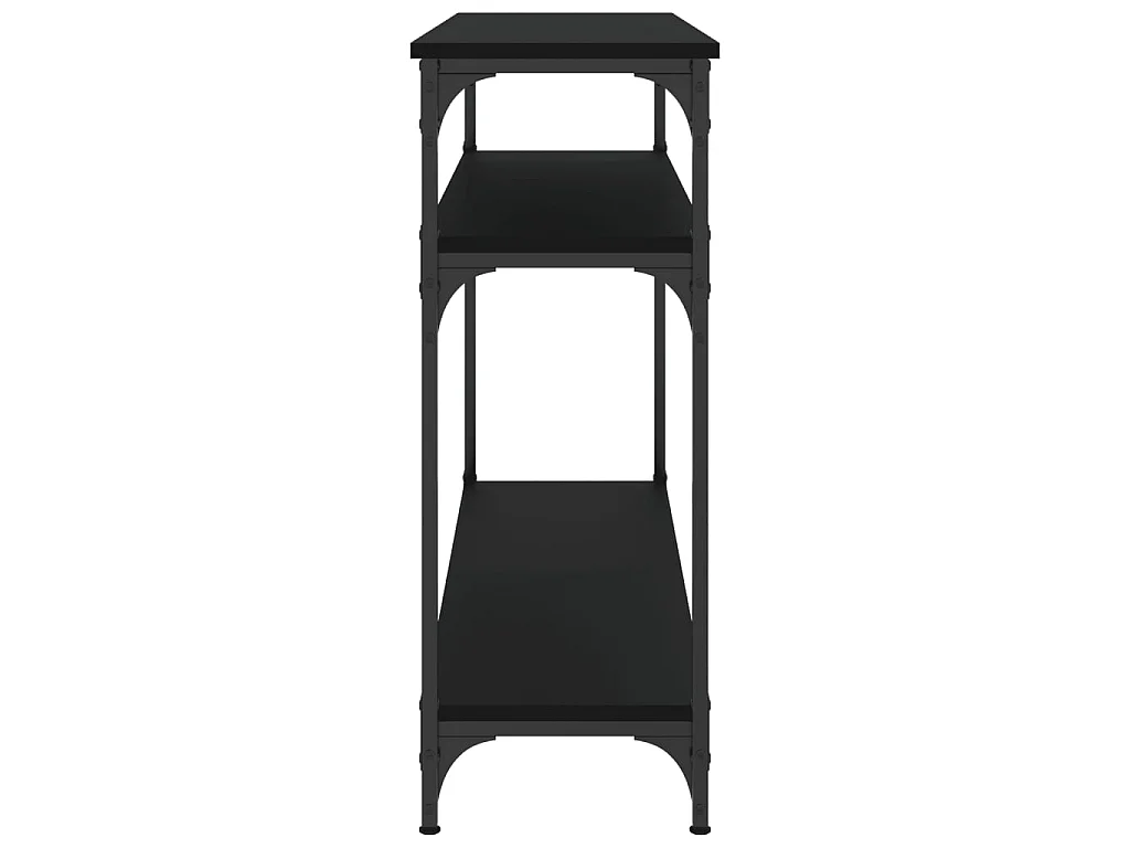 Wandtafel 100x29x75 cm bewerkt hout zwart NL358560