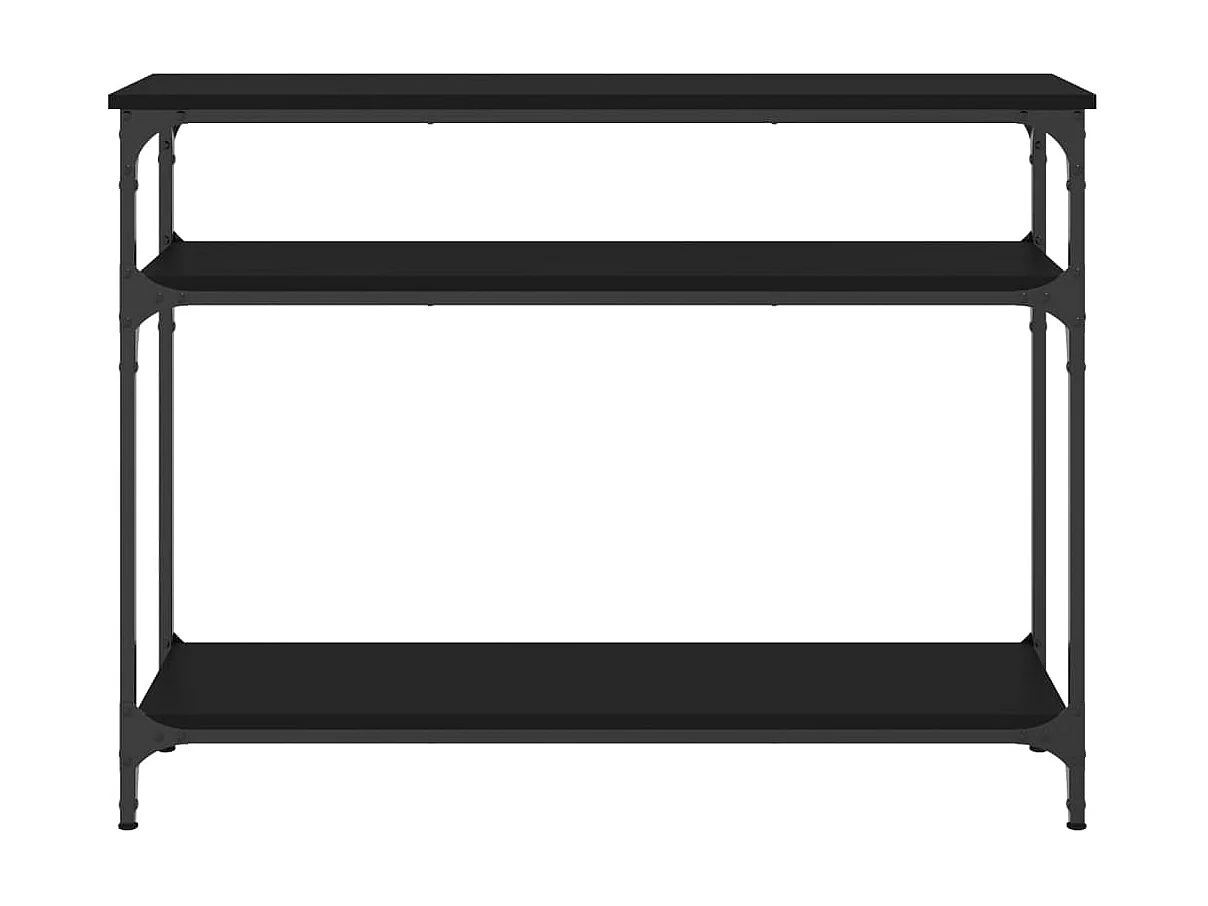 Wandtafel 100x29x75 cm bewerkt hout zwart NL358560