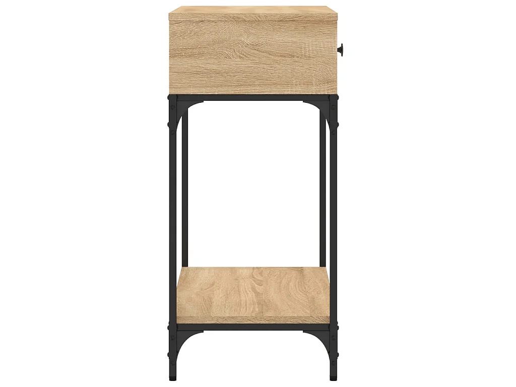 Console chêne sonoma 75x34,5x75 cm bois d'ingénierie OFR21963 BonneVie Meuble