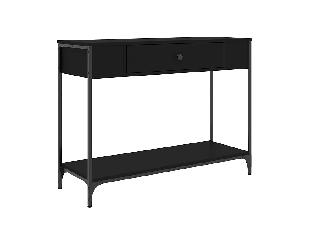Konsolentisch,Flurtisch Schwarz 100x34,5x75 cm Holzwerkstoff -gkd763095