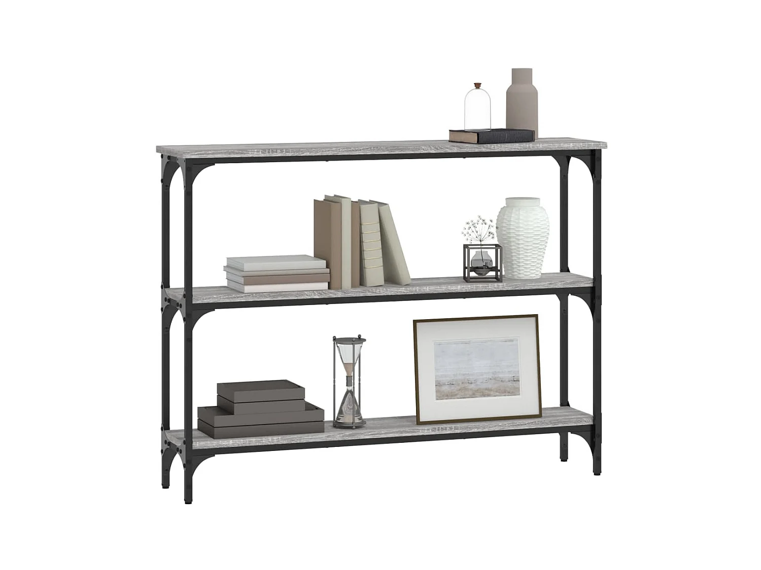Konsolentisch,Flurtisch Grau Sonoma 100x22,5x75 cm Holzwerkstoff -gkd631887