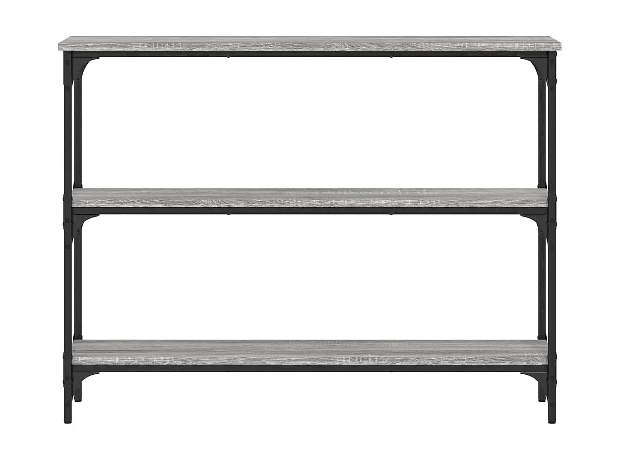 Console sonoma gris 100x22,5x75 cm bois d'ingénierie OFR61639 BonneVie Meuble