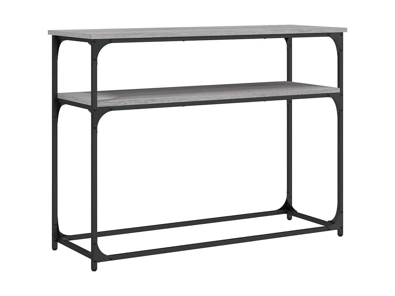 Console sonoma gris 100x35,5x75 cm bois d'ingénierie OFR46039 BonneVie Meuble