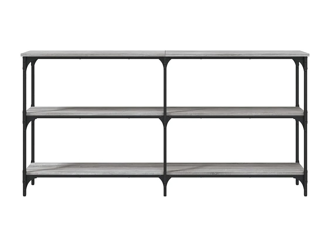 Console sonoma gris 150x29x75 cm bois d'ingénierie OFR26835 BonneVie Meuble