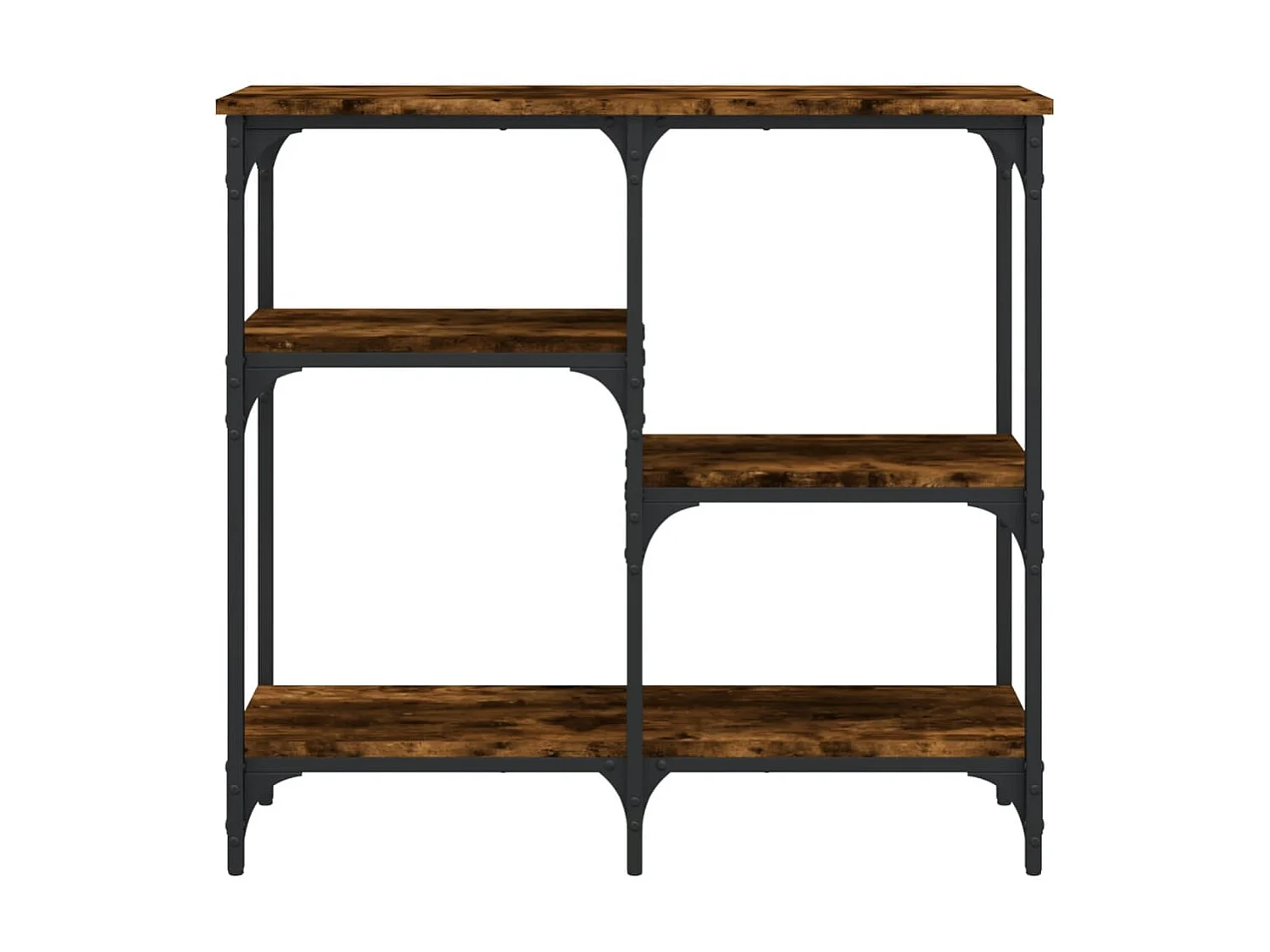 Console chêne fumé 80x29x75 cm bois d'ingénierie OFR52724 BonneVie Meuble