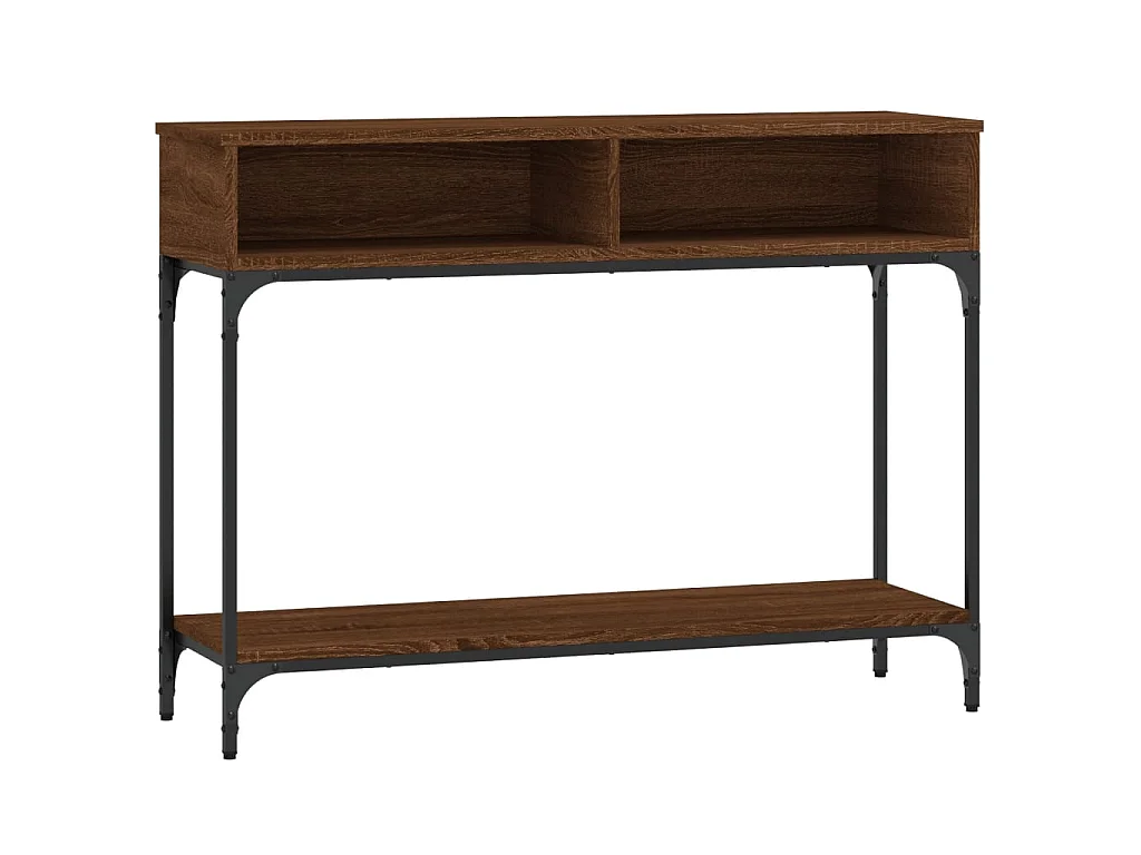 Konsolentisch,Flurtisch Braun Eichen-Optik 100x30,5x75 cm Holzwerkstoff -gkd922311