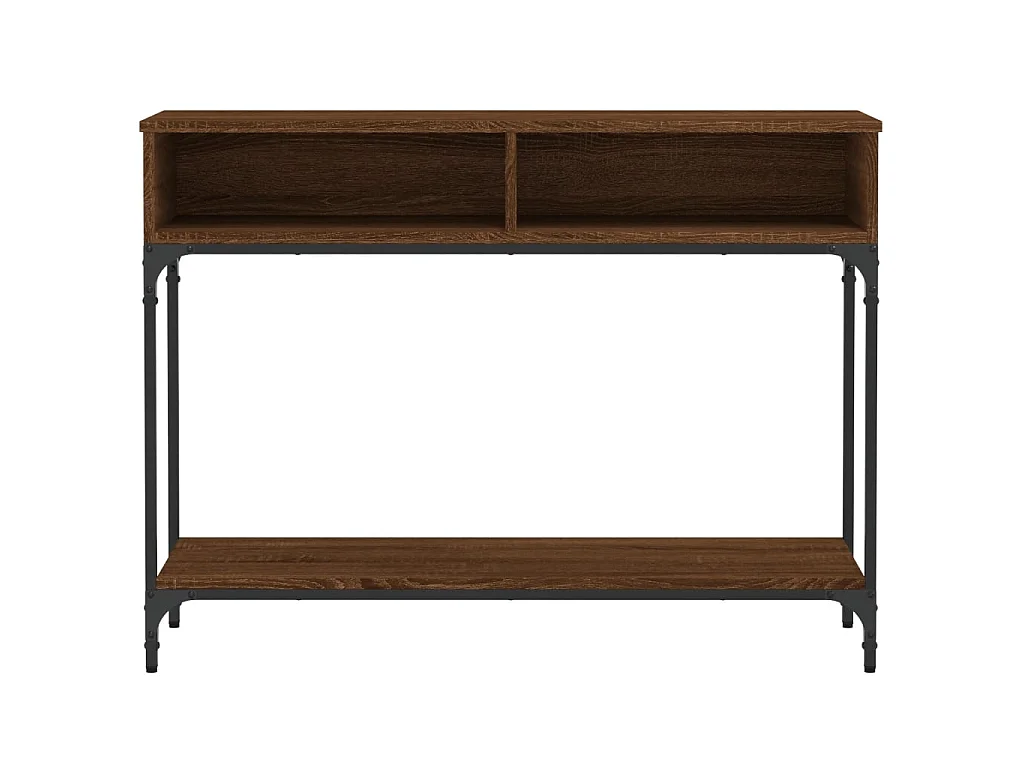Console chêne marron 100x30,5x75 cm bois d'ingénierie OFR92451 BonneVie Meuble