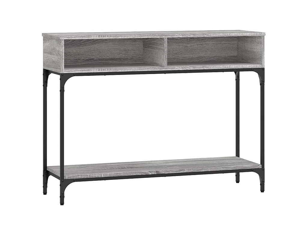 Console sonoma gris 100x30,5x75 cm bois d'ingénierie OFR98496 BonneVie Meuble