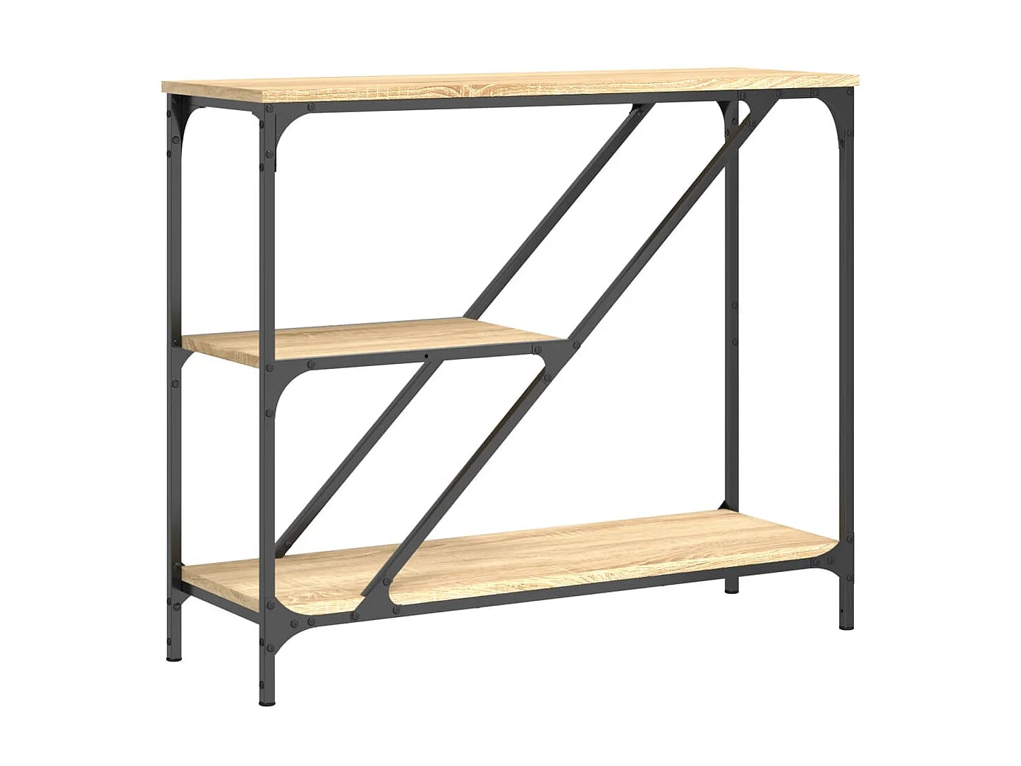 Console chêne sonoma 88,5x30x75 cm bois d'ingénierie OFR16091 BonneVie Meuble