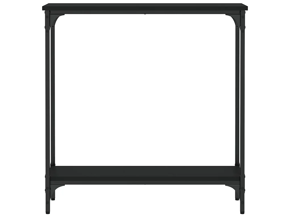 Console noir 75x22,5x75 cm bois d'ingénierie OFR92805 BonneVie Meuble