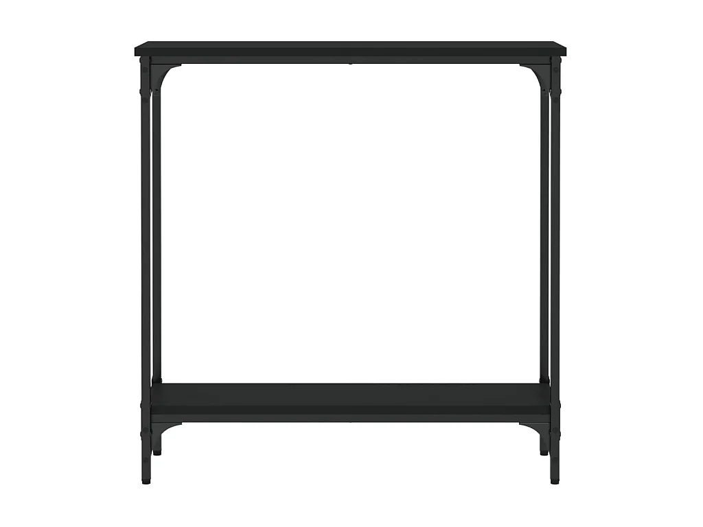 Konsolentisch,Flurtisch Schwarz 75x22,5x75 cm Holzwerkstoff -gkd887395