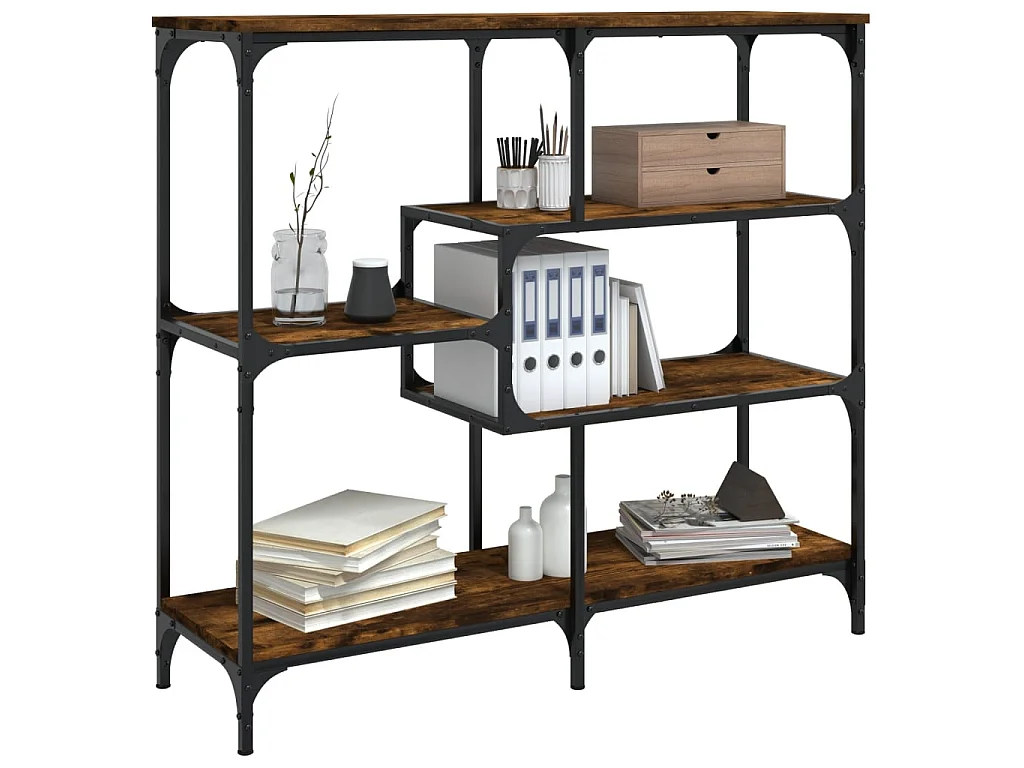 Console chêne fumé 103x32x95 cm bois d'ingénierie OFR70970 BonneVie Meuble