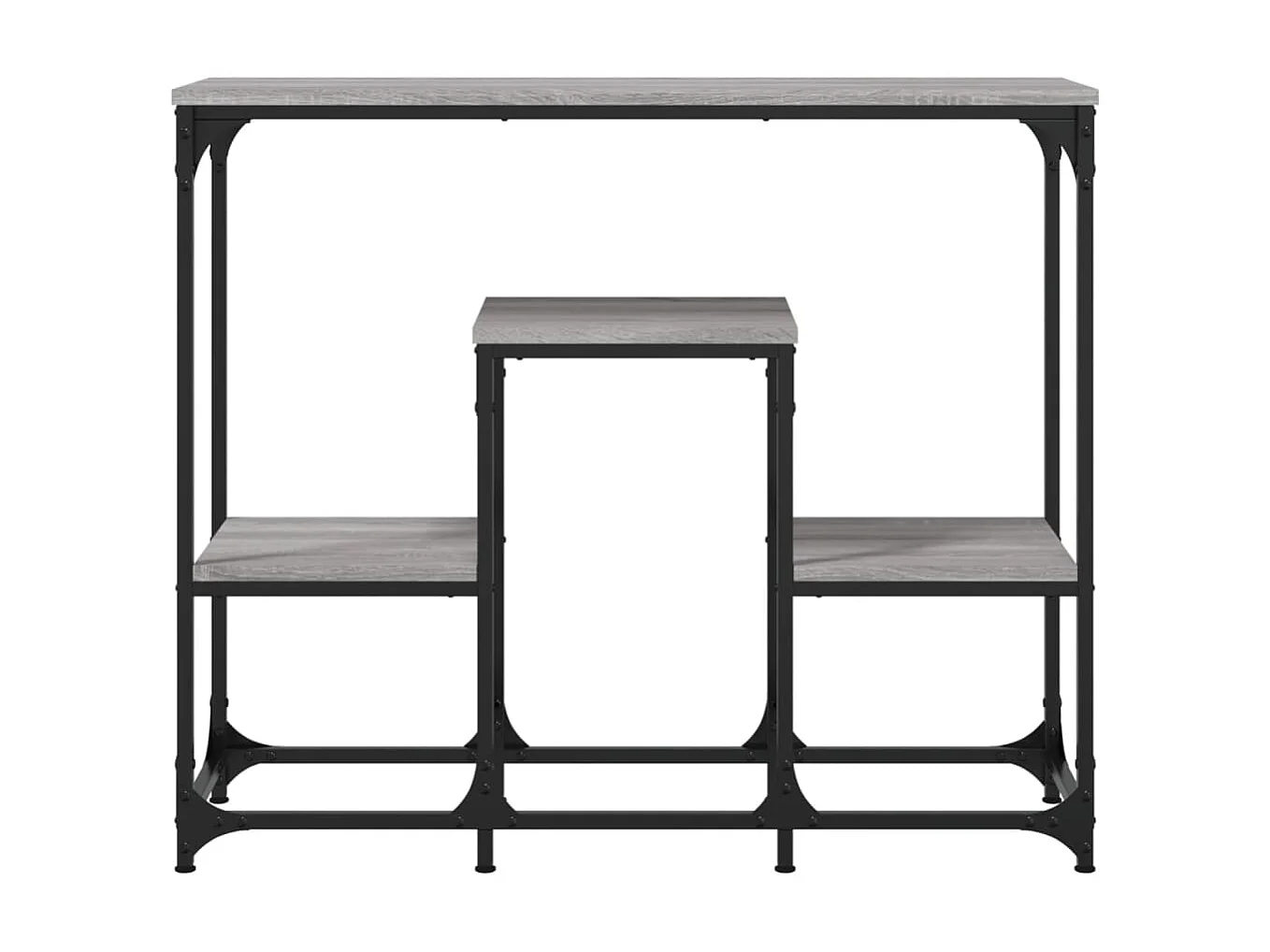 Mesa consola madera de ingeniería gris Sonoma 89,5x28x76 cm ES964172