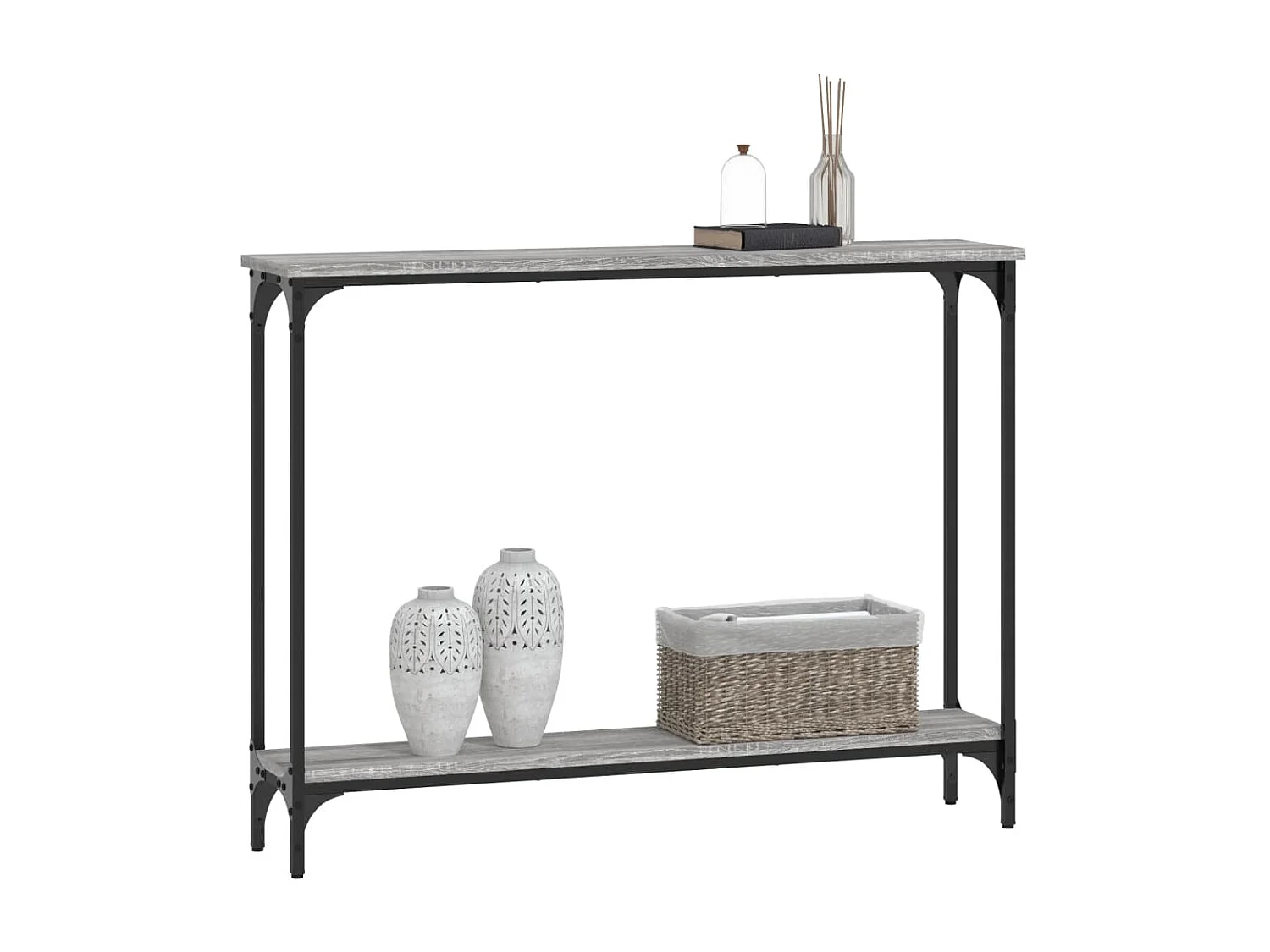 Konsolentisch,Flurtisch Grau Sonoma 100x22,5x75 cm Holzwerkstoff -gkd161558