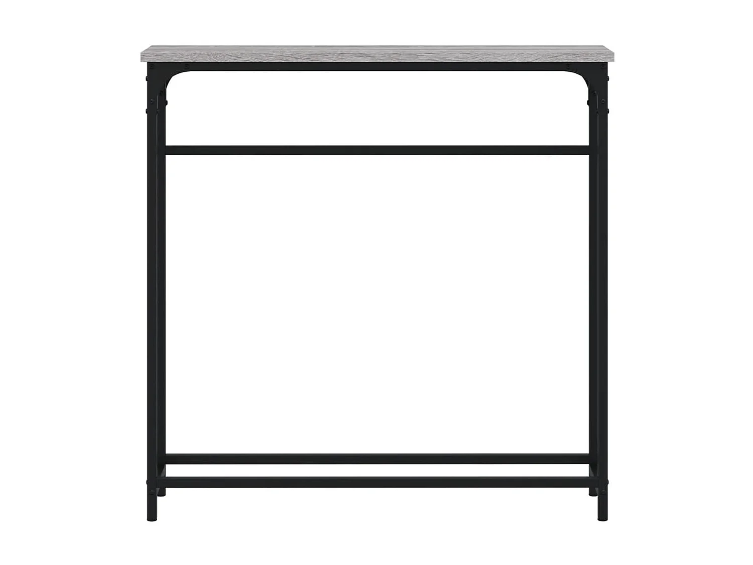 Console sonoma gris 75x19,5x75 cm bois d'ingénierie OFR57007 BonneVie Meuble