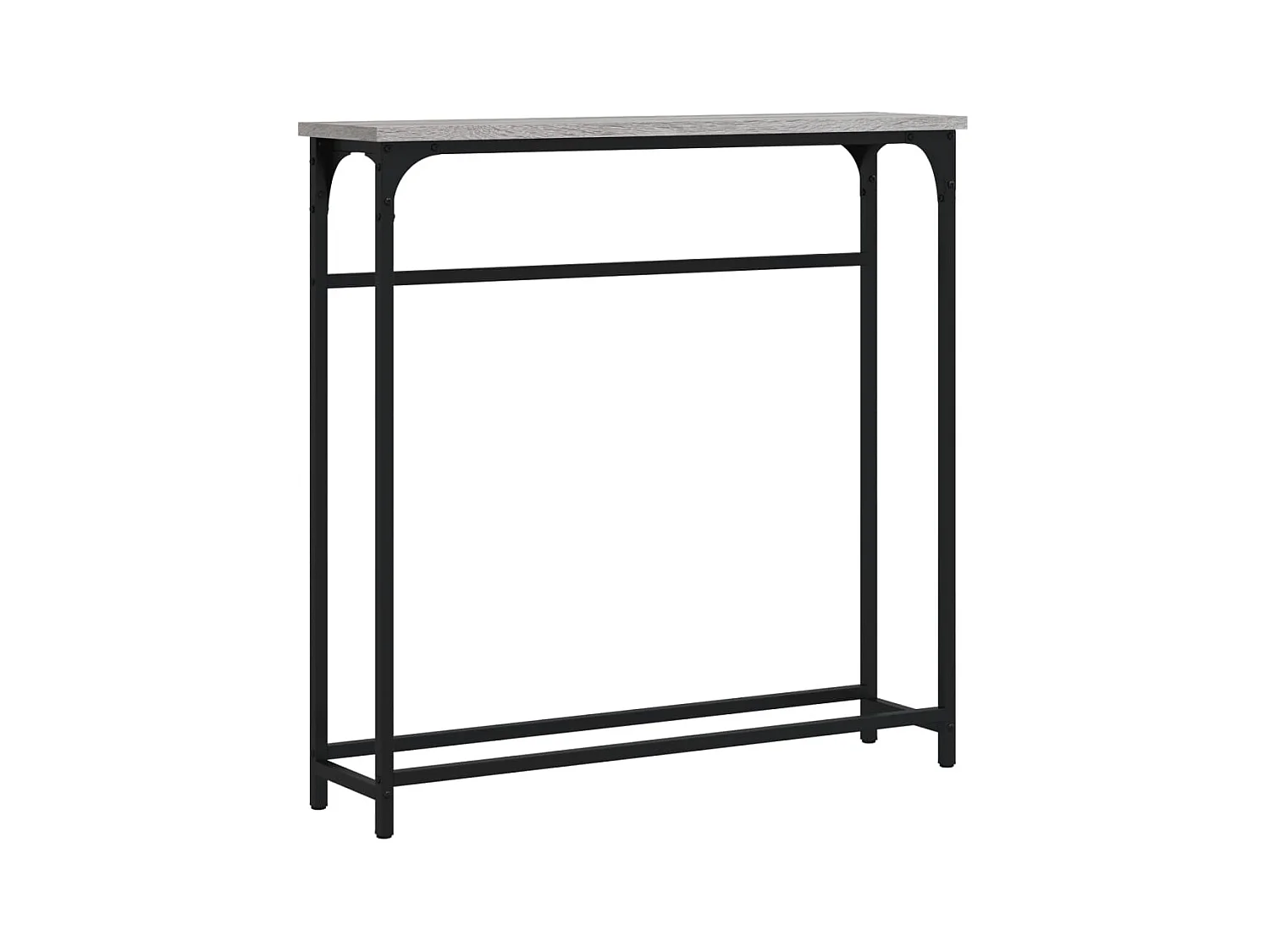 Mesa consola madera de ingeniería gris Sonoma 75x19,5x75 cm ES769322