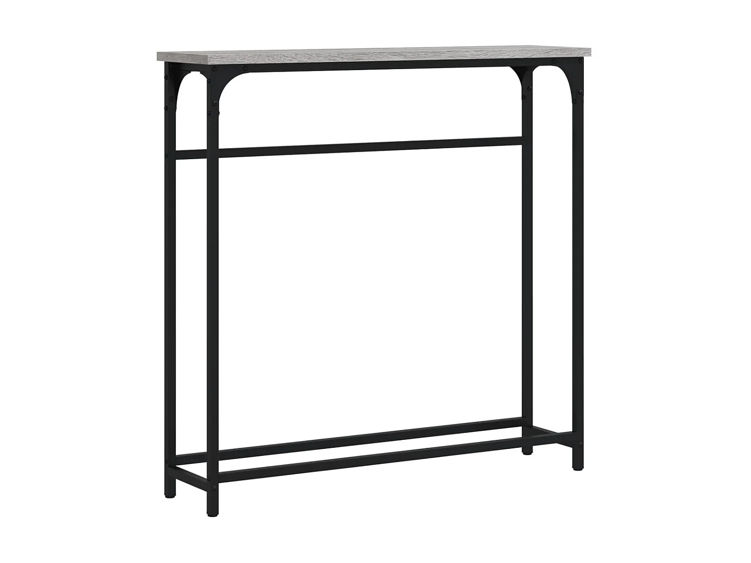 Console sonoma gris 75x19,5x75 cm bois d'ingénierie OFR57007 BonneVie Meuble