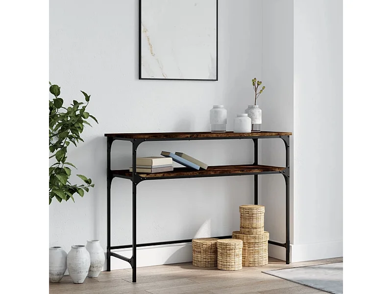 Konsolentisch,Flurtisch Räuchereiche 100x35,5x75 cm Holzwerkstoff -gkd117534