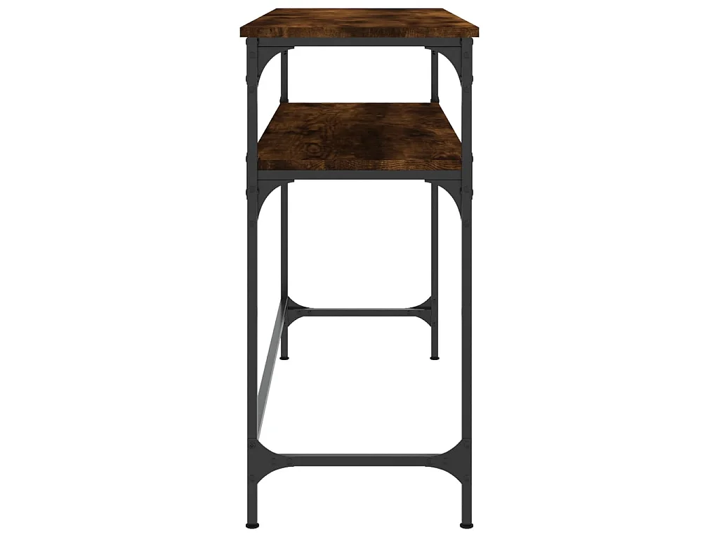 Console chêne fumé 100x35,5x75 cm bois d'ingénierie OFR14321 BonneVie Meuble