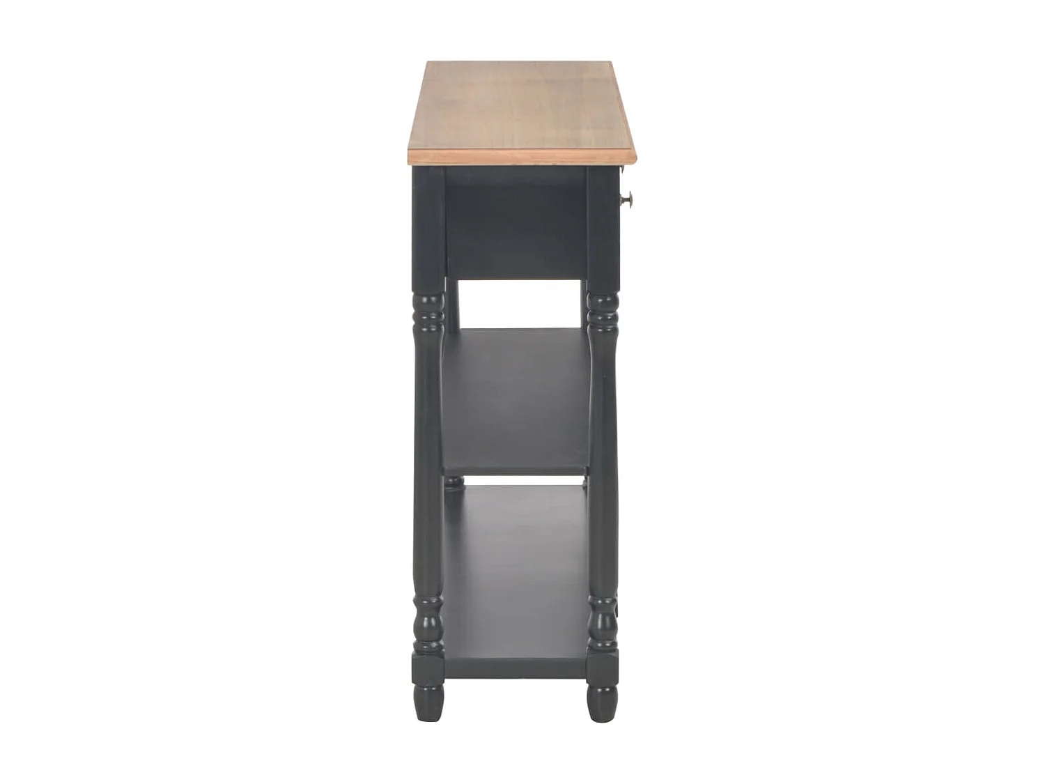 Console noir 110x30x76 cm bois d'ingénierie OFR91493 BonneVie Meuble