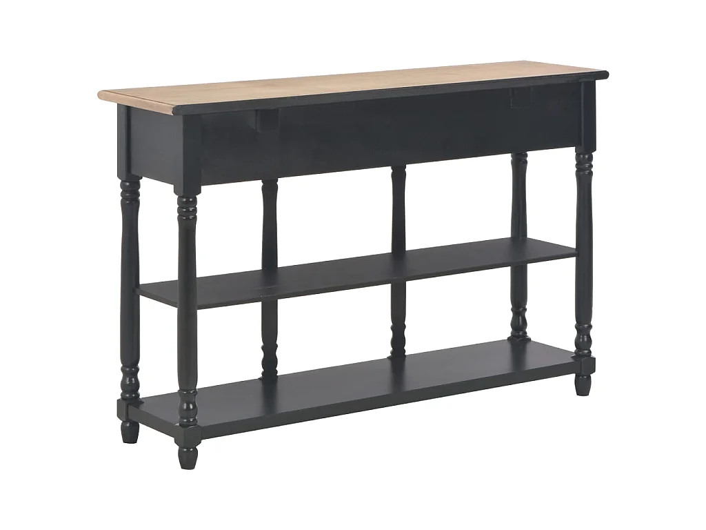 Console noir 110x30x76 cm bois d'ingénierie OFR91493 BonneVie Meuble