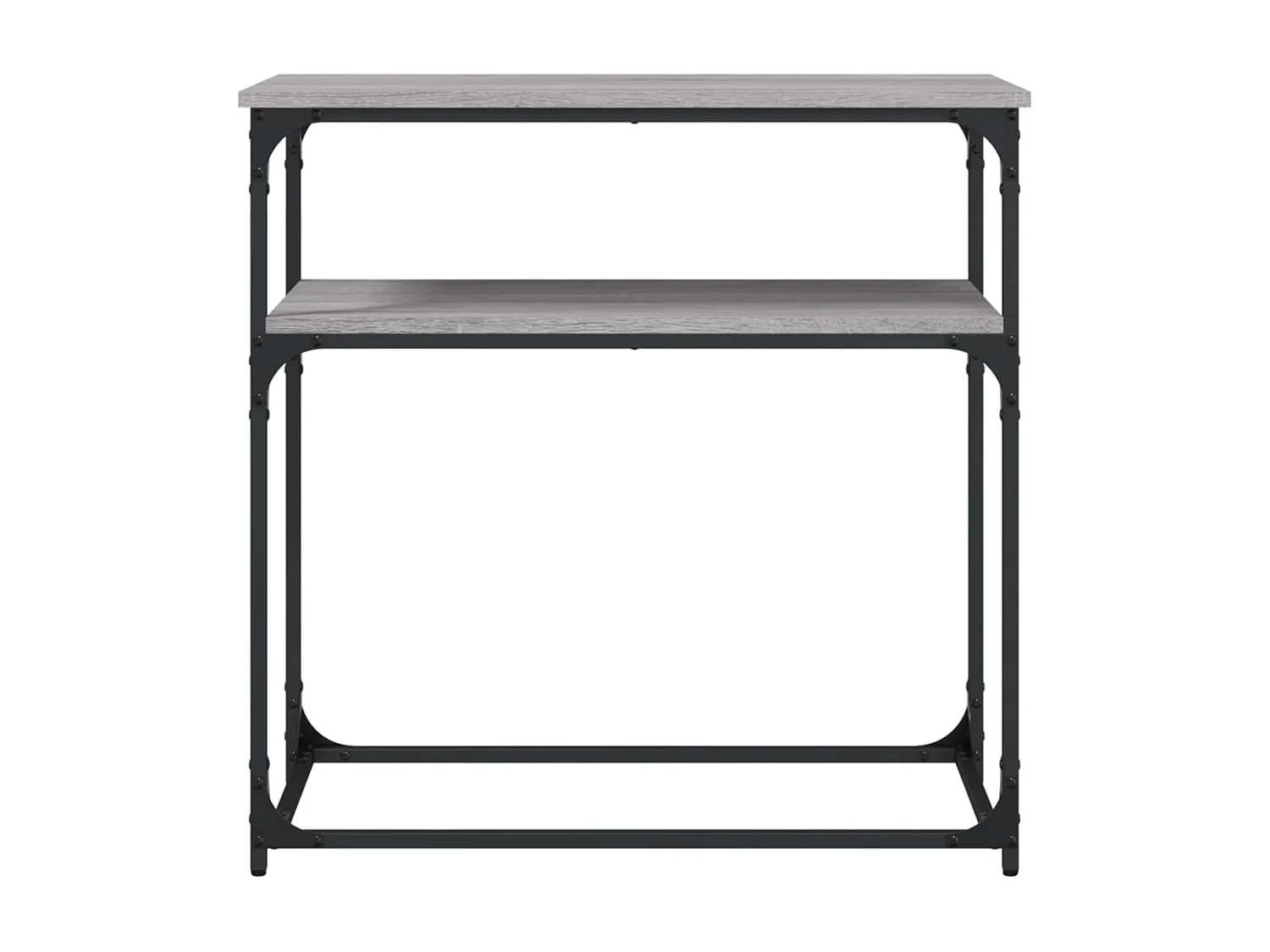 Console sonoma gris 75x35,5x75 cm bois d'ingénierie OFR21142 BonneVie Meuble