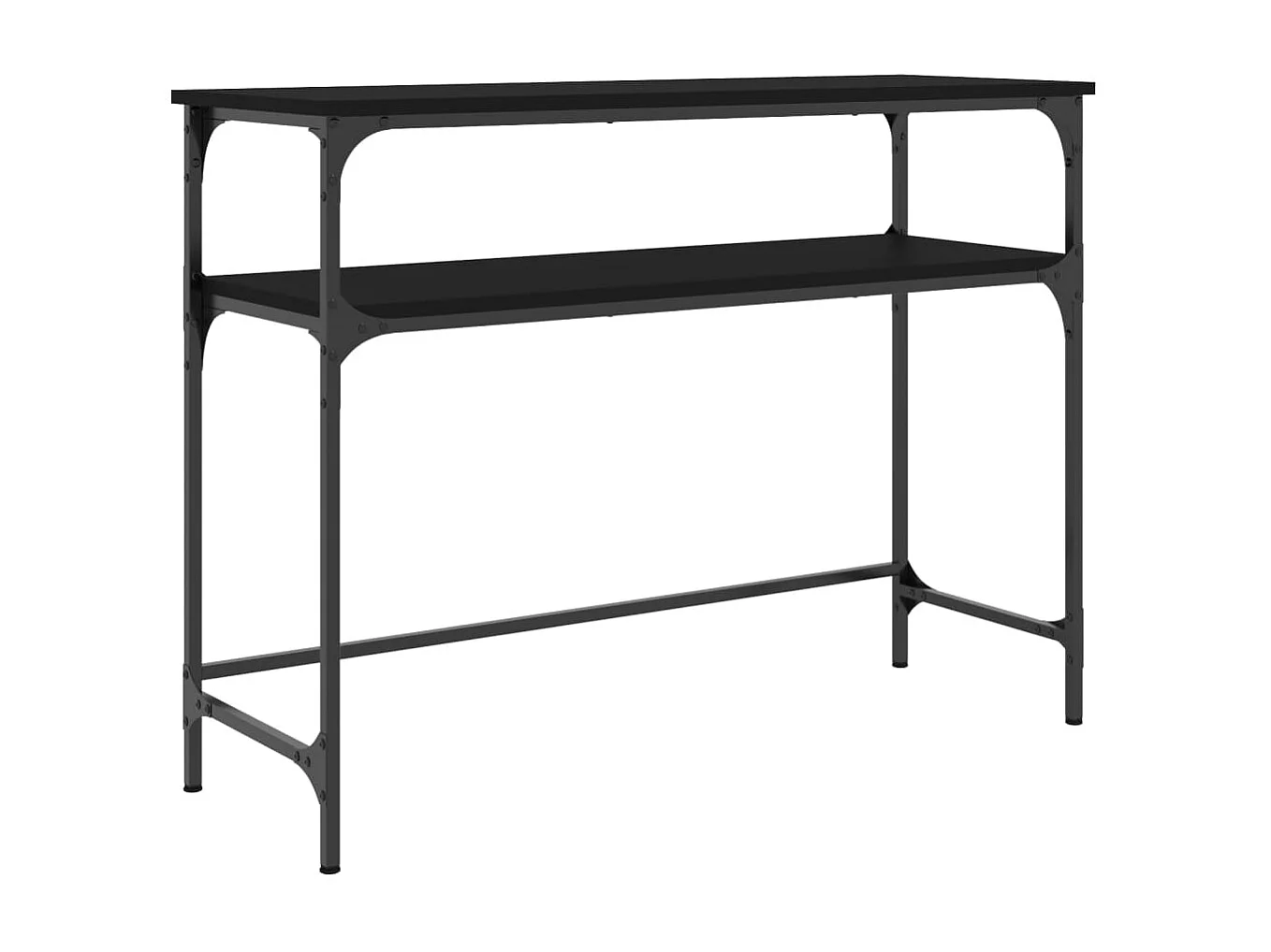 Konsolentisch,Flurtisch Schwarz 100x35,5x75 cm Holzwerkstoff -gkd387023