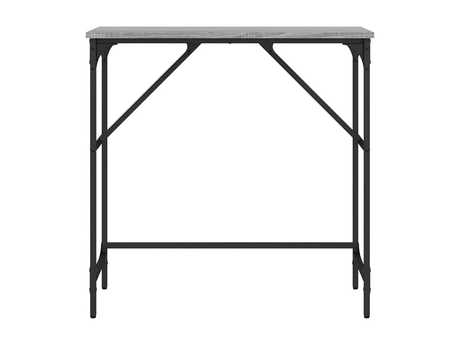 Console sonoma gris 75x32x75 cm bois d'ingénierie OFR60061 BonneVie Meuble