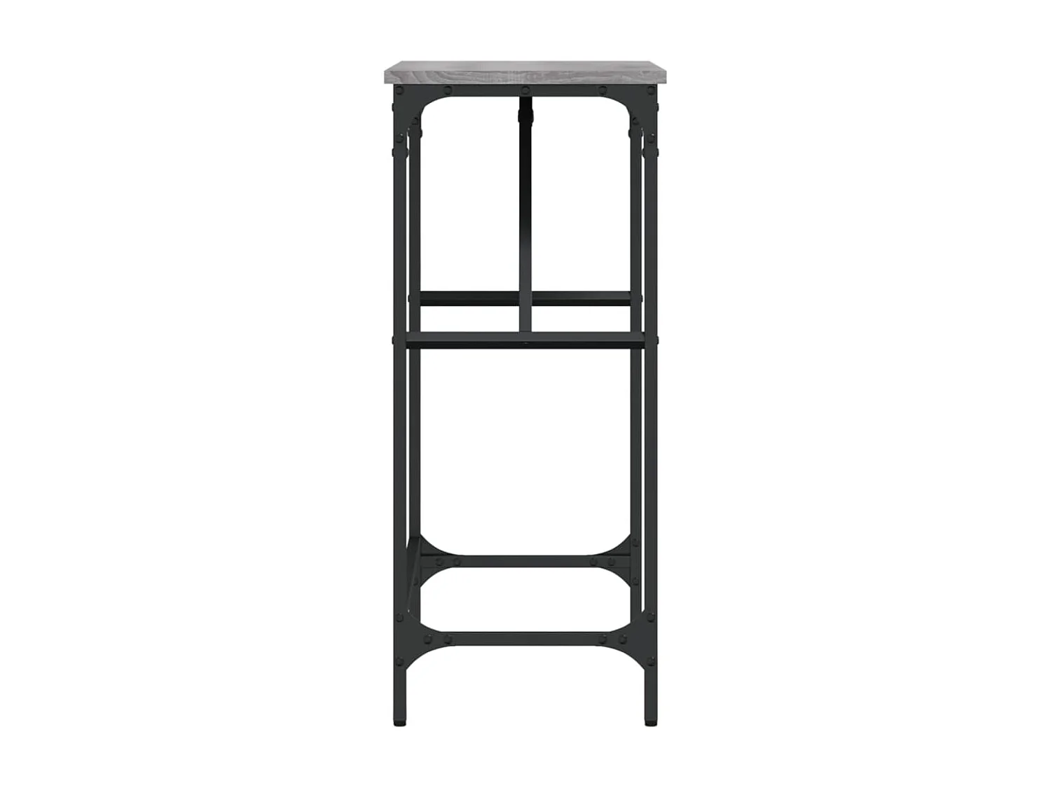 Console sonoma gris 75x32x75 cm bois d'ingénierie OFR60061 BonneVie Meuble