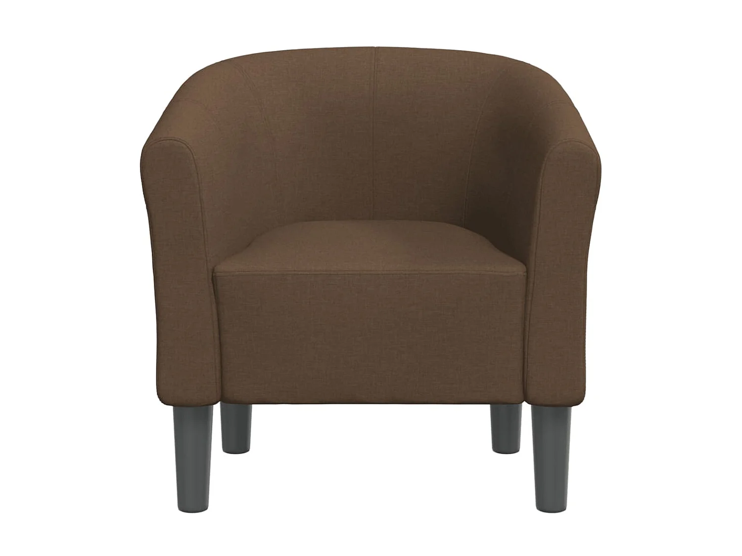 Fauteuil cabriolet moderne marron tissu SEF49276