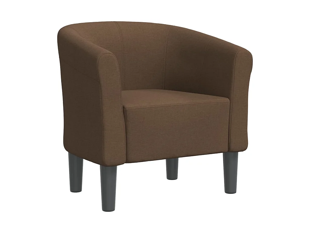 Fauteuil cabriolet moderne marron tissu SEF49276