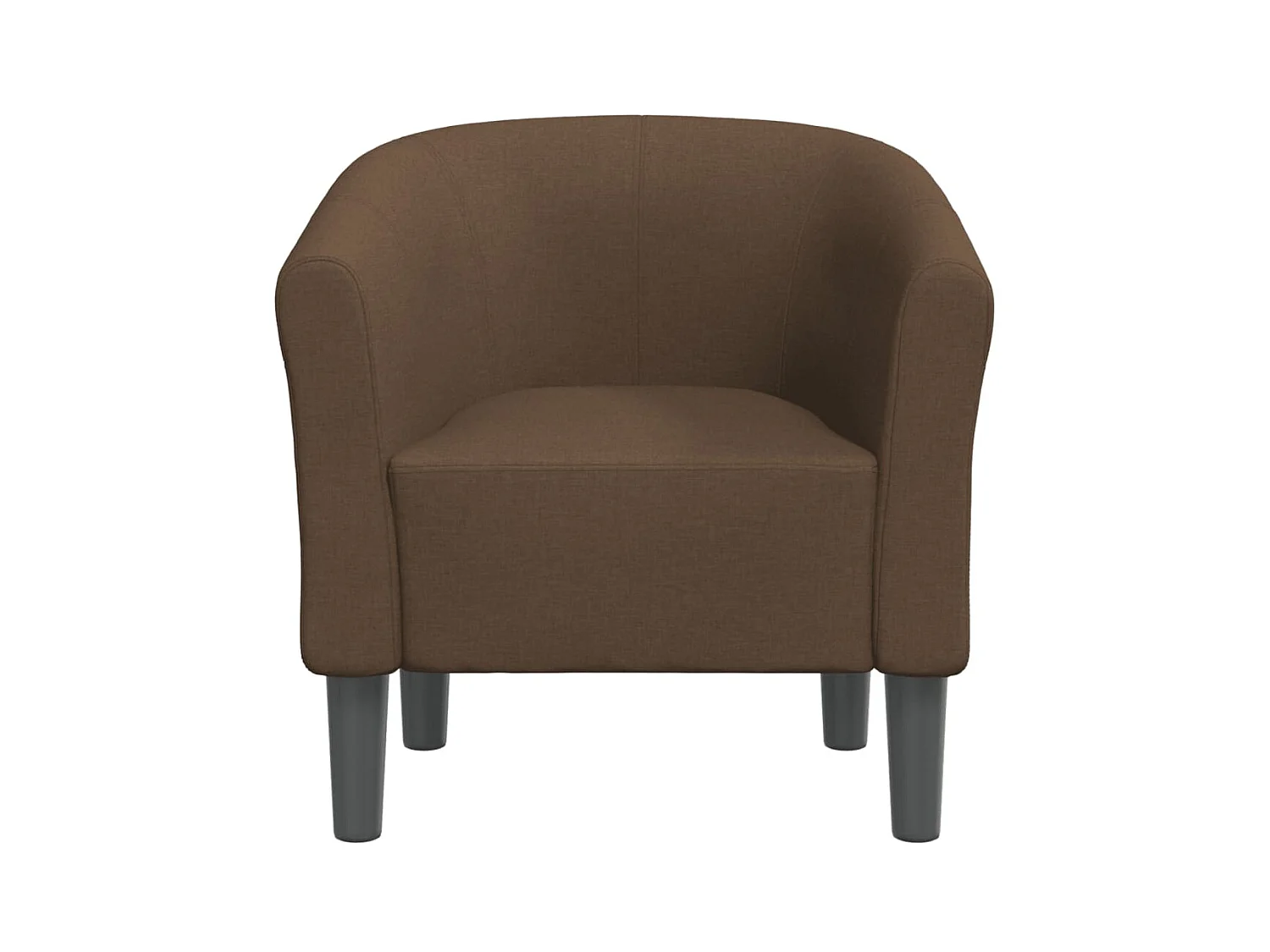 Fauteuil cabriolet moderne marron tissu SEF49276