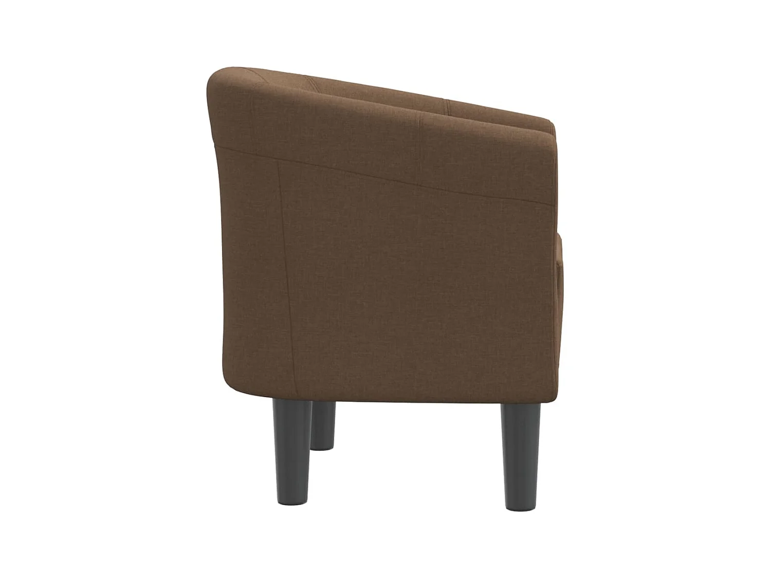 Fauteuil cabriolet moderne marron tissu SEF49276