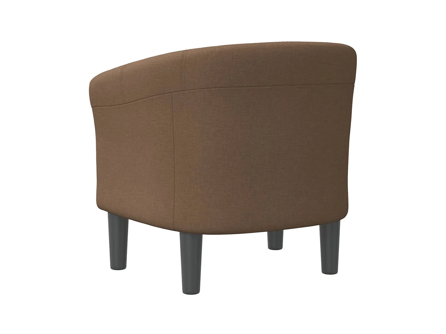 Fauteuil cabriolet moderne marron tissu SEF49276
