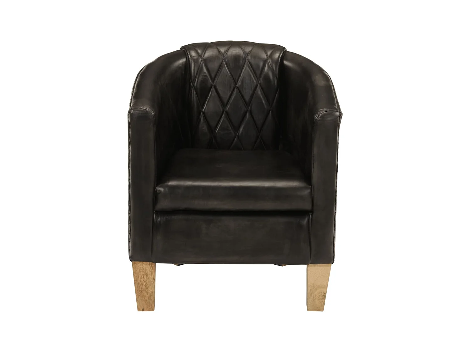 Fauteuil cabriolet gris cuir véritable FVBB82823