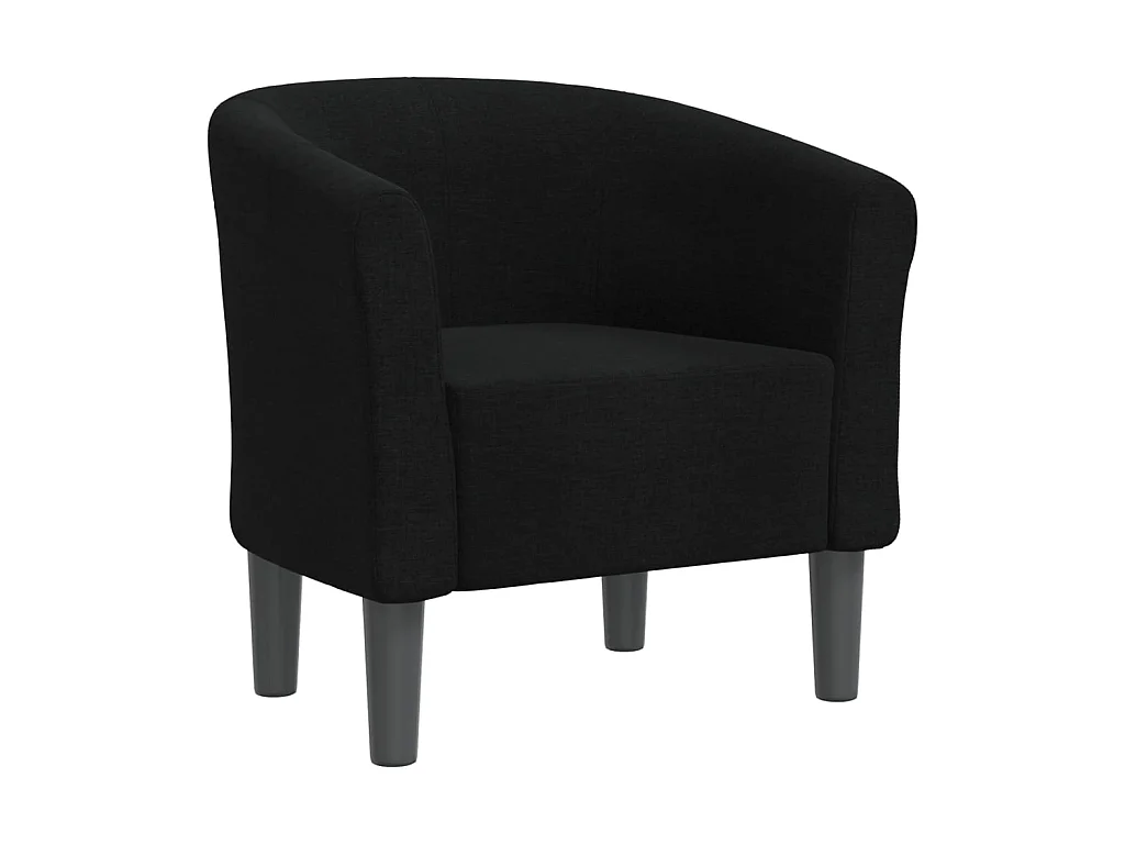 Sillón de tela negra ES51357