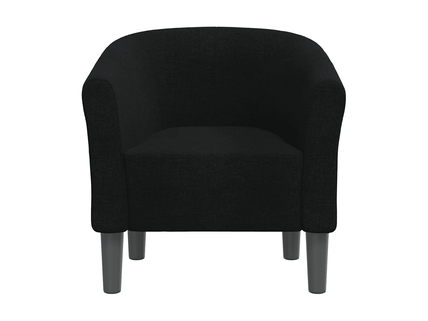 Fauteuil cabriolet moderne noir tissu SEF23194