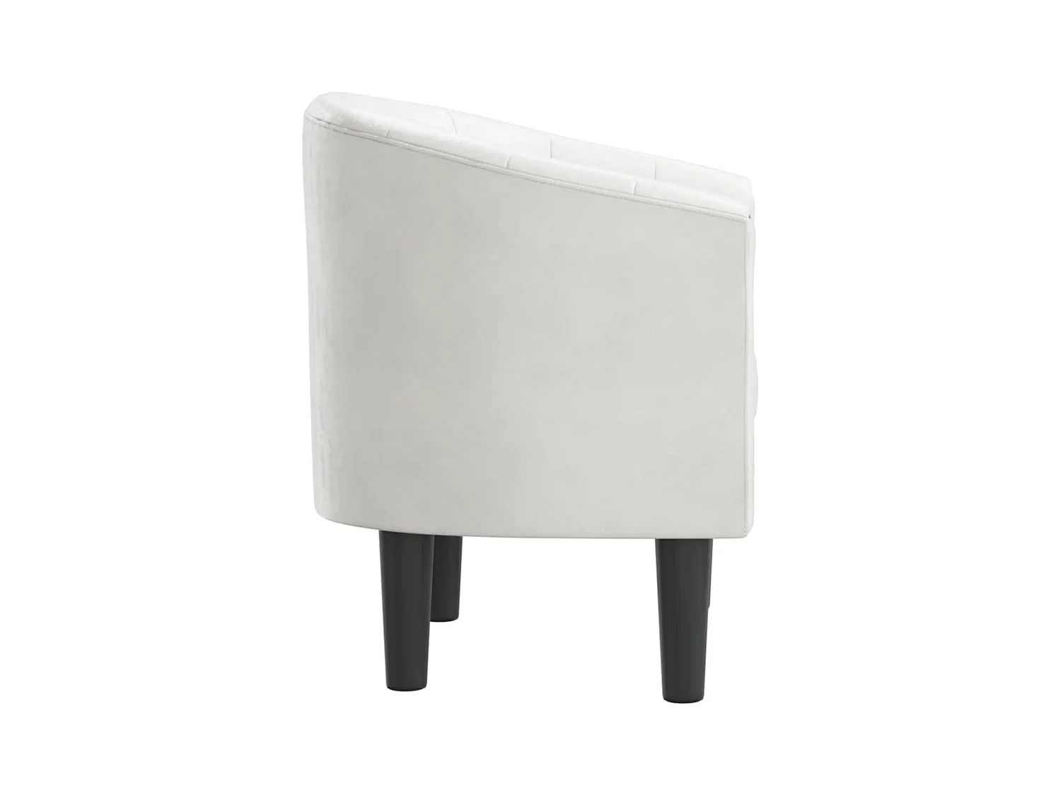 Fauteuil cabriolet moderne blanc similicuir SEF59404