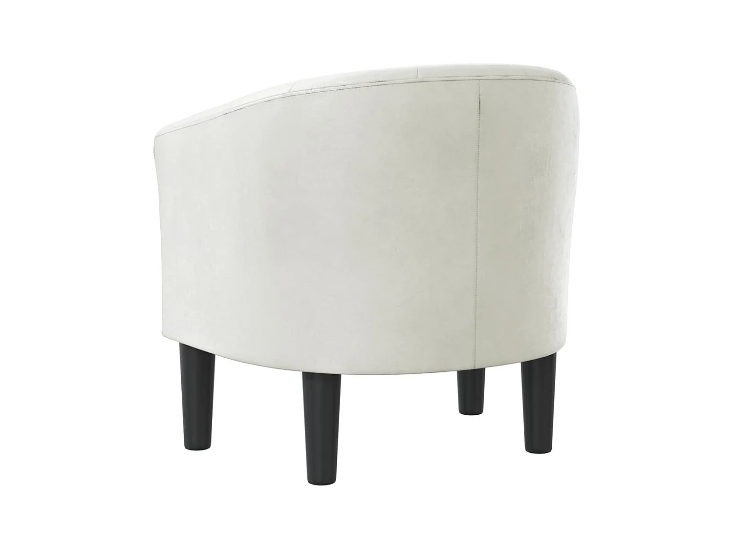 Fauteuil cabriolet moderne blanc similicuir SEF59404