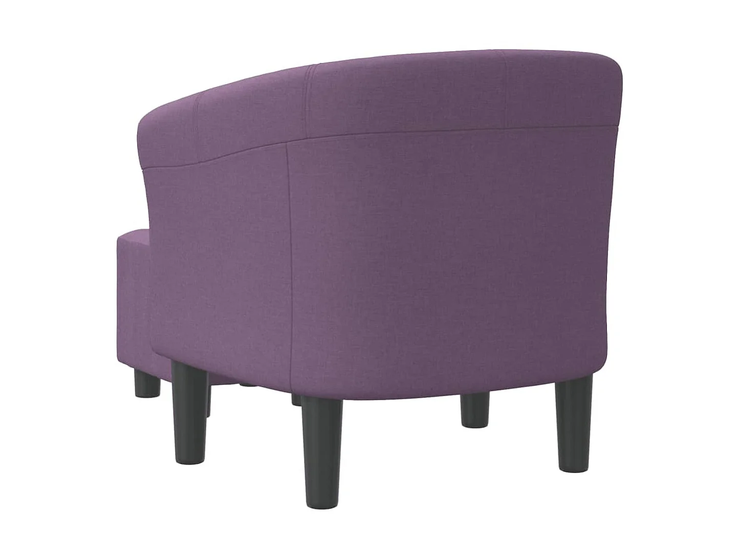 Fauteuil cabriolet avec repose-pied violet tissu SEF11015