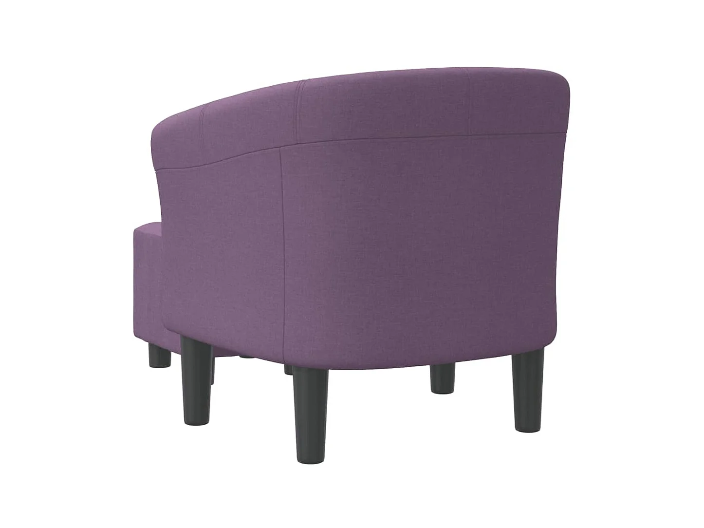 Poltrona com apoio de pés tecido roxo PT734549