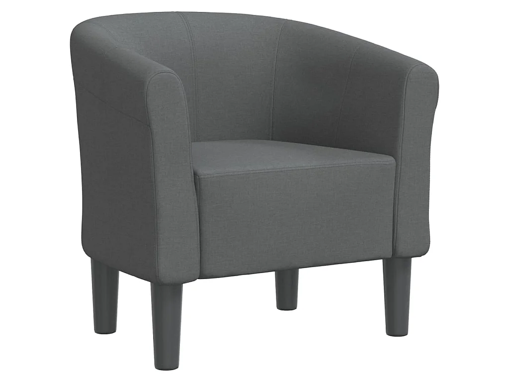 Fauteuil cabriolet moderne gris foncé tissu SEF88417