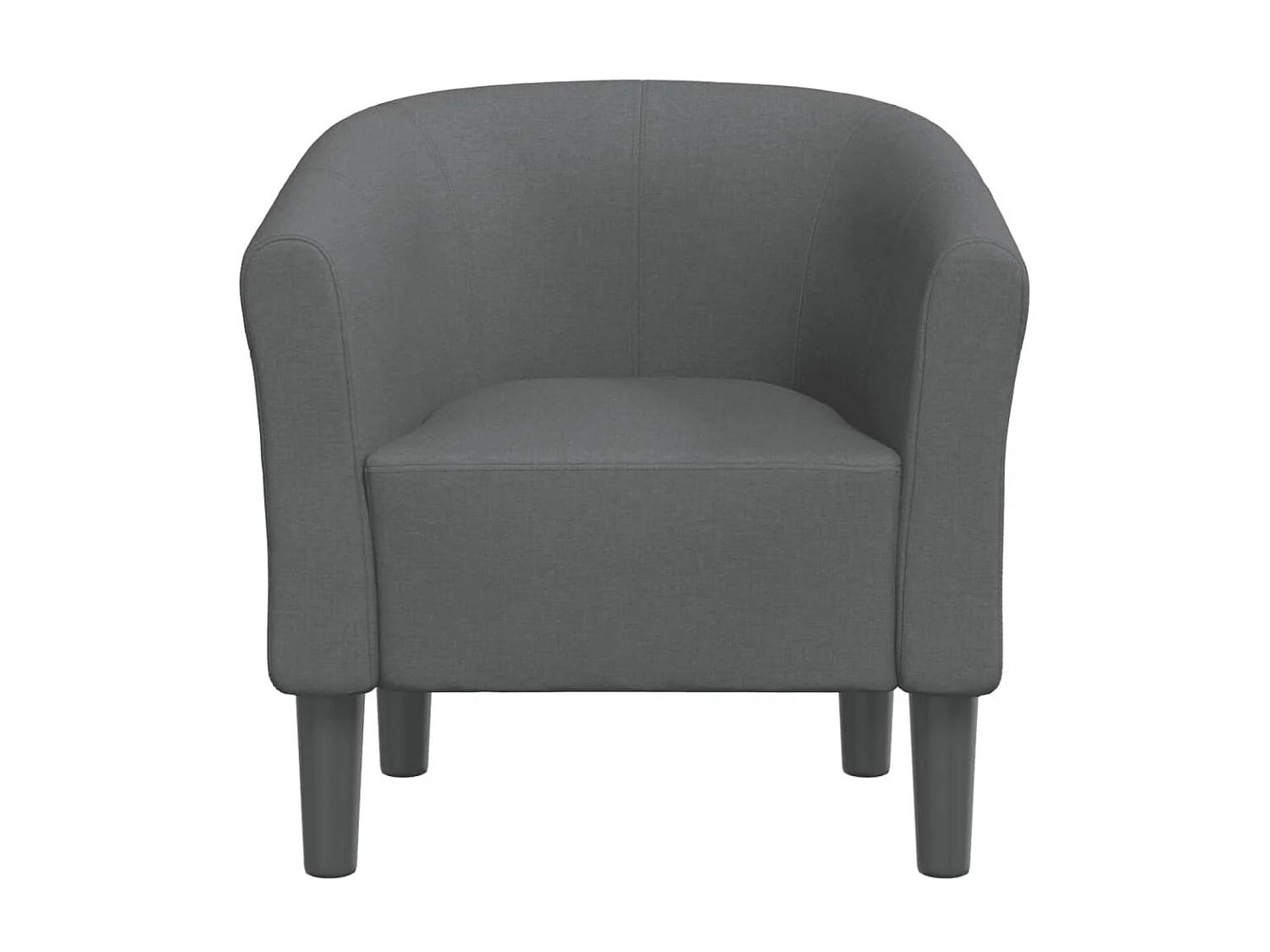 Fauteuil cabriolet moderne gris foncé tissu SEF88417
