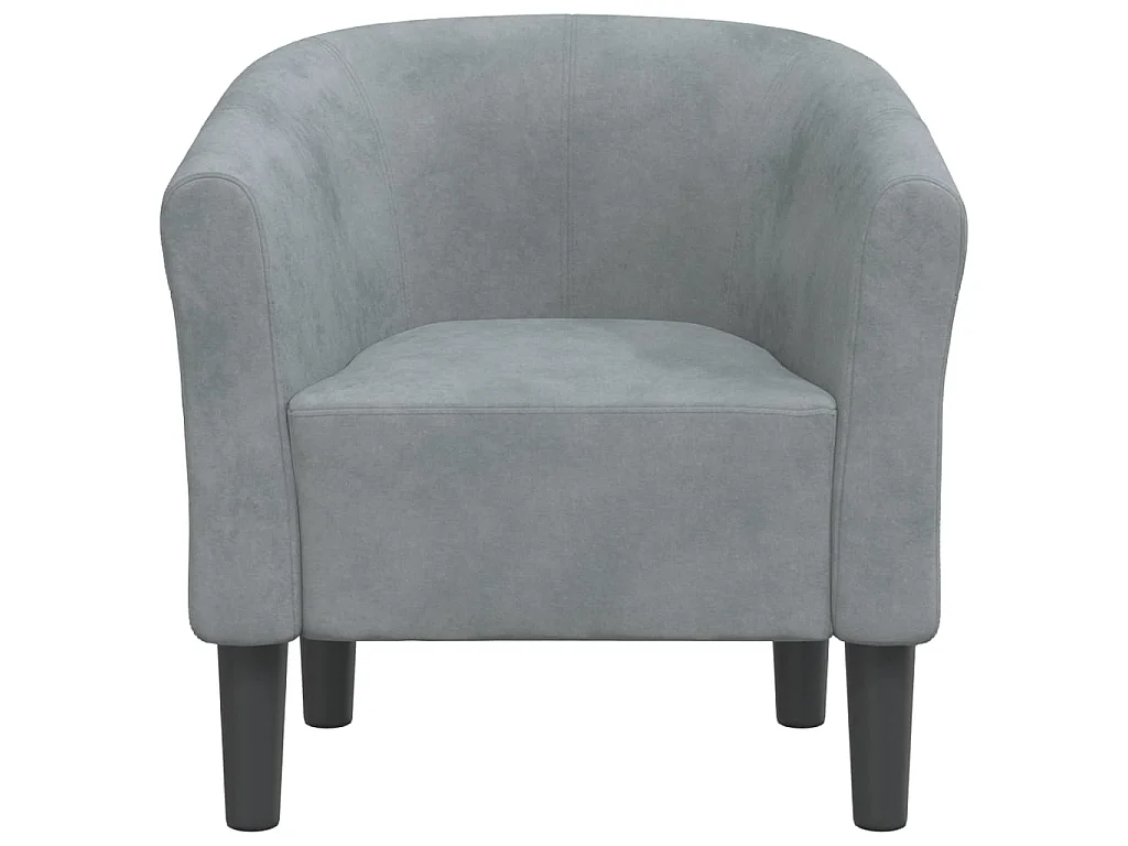 Kuipstoel fluweel donkergrijs NL122010