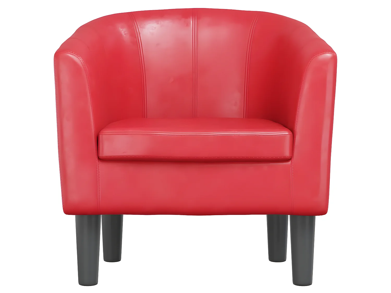 Poltrona couro artificial vermelho PT708700